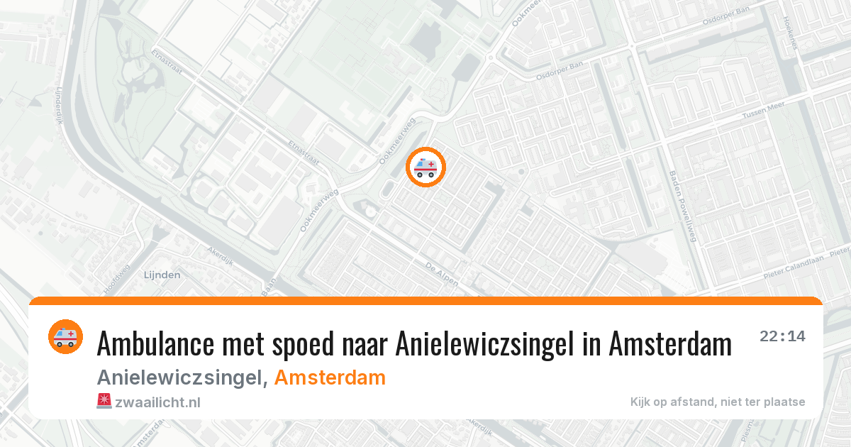 Ambulance met spoed naar Anielewiczsingel in Amsterdam — 19 jul 2026