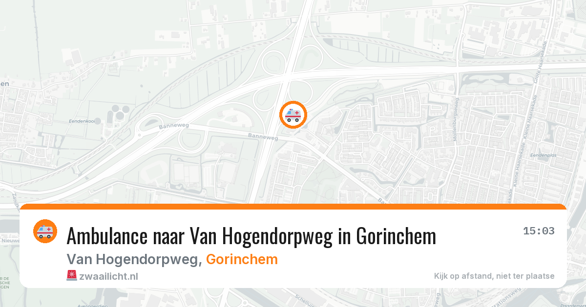 Ambulance naar Van Hogendorpweg in Gorinchem — 22 jul 2026