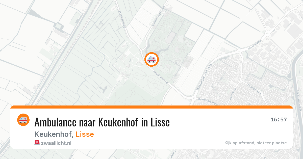 Ambulance naar Keukenhof in Lisse — 28 jul 2026