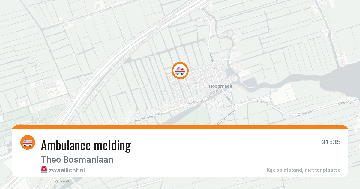 Ambulance melding — 17 mei 2026