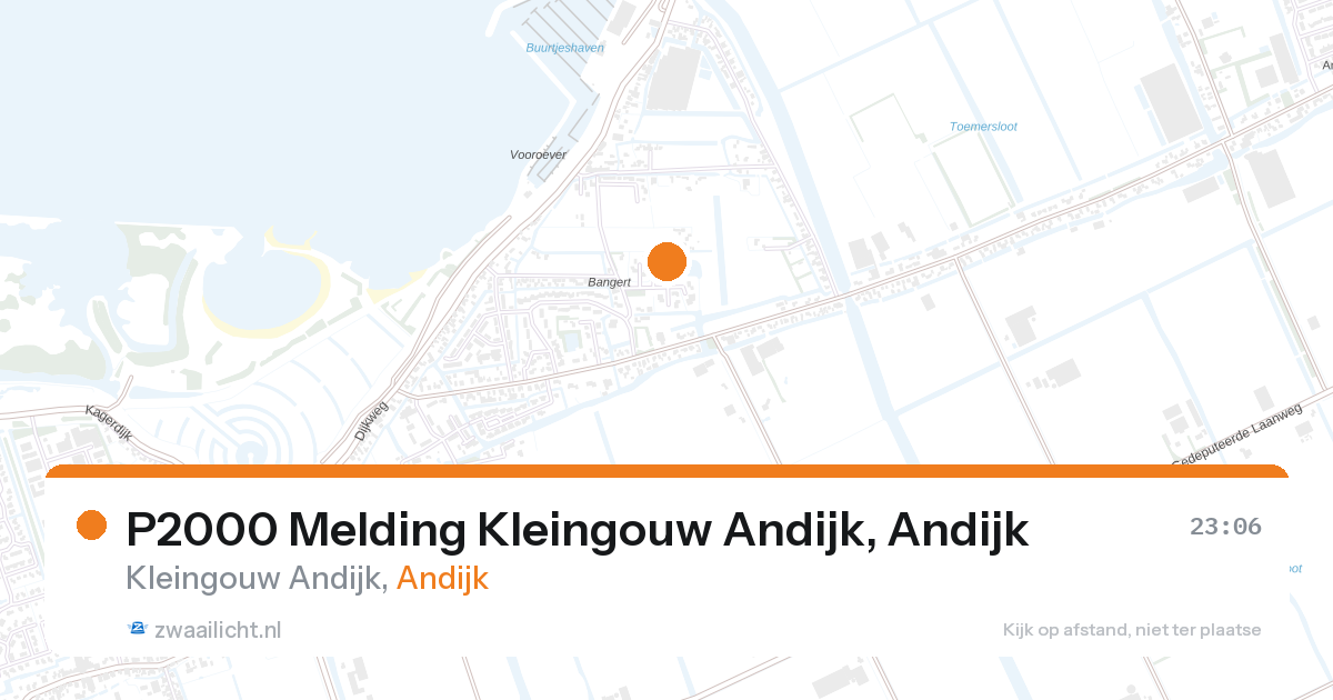 P2000 Melding Kleingouw Andijk, Andijk — 31 jan 2026