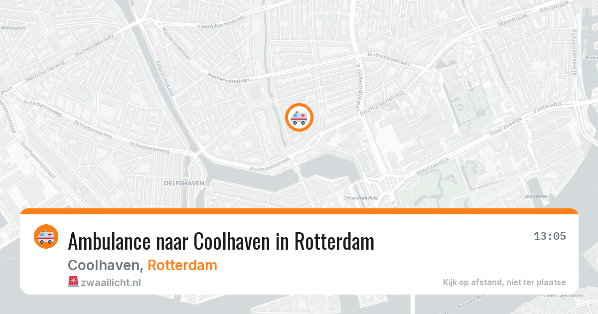 Ambulance naar Coolhaven in Rotterdam — 8 jun 2026