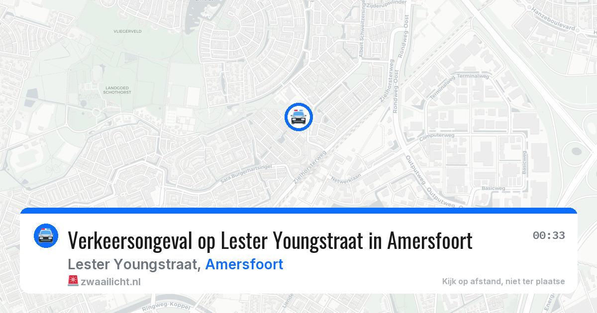 Verkeersongeval op Lester Youngstraat in Amersfoort — 19 jun 2026