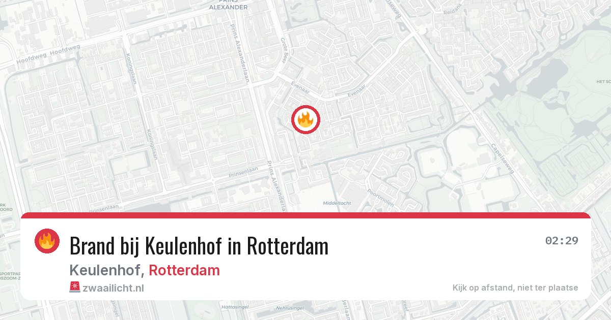 Brand bij Keulenhof in Rotterdam — 27 jul 2026