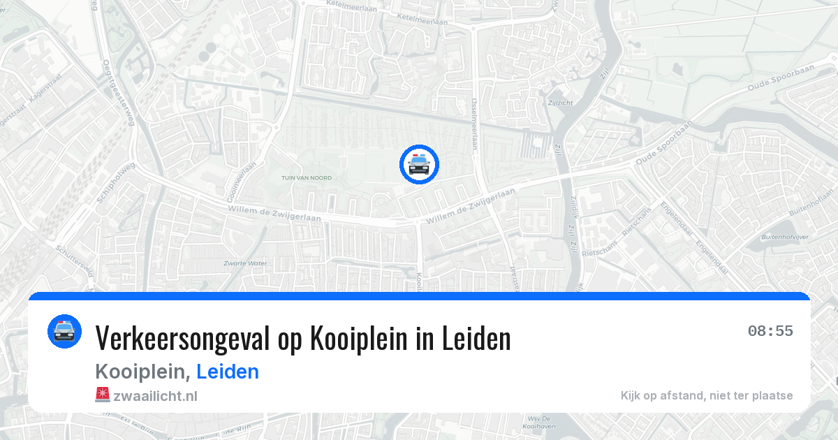 Verkeersongeval op Kooiplein in Leiden — 25 jun 2026