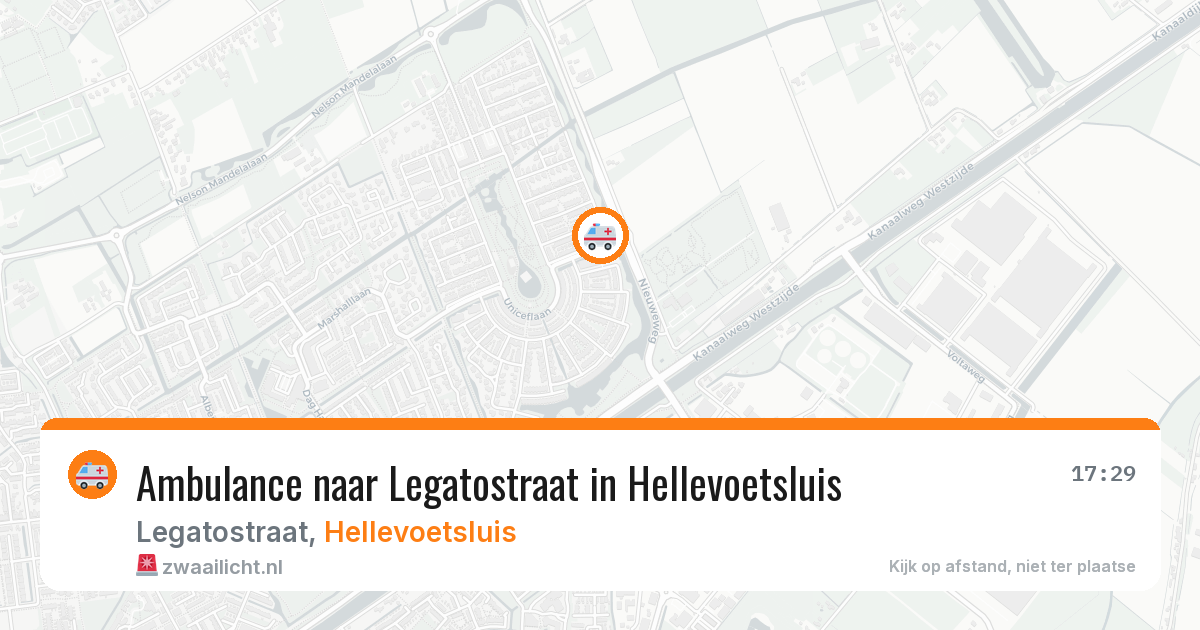 Ambulance naar Legatostraat in Hellevoetsluis — 4 aug 2026