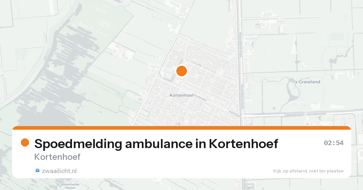 Spoedmelding ambulance in Kortenhoef — 31 jan 2026