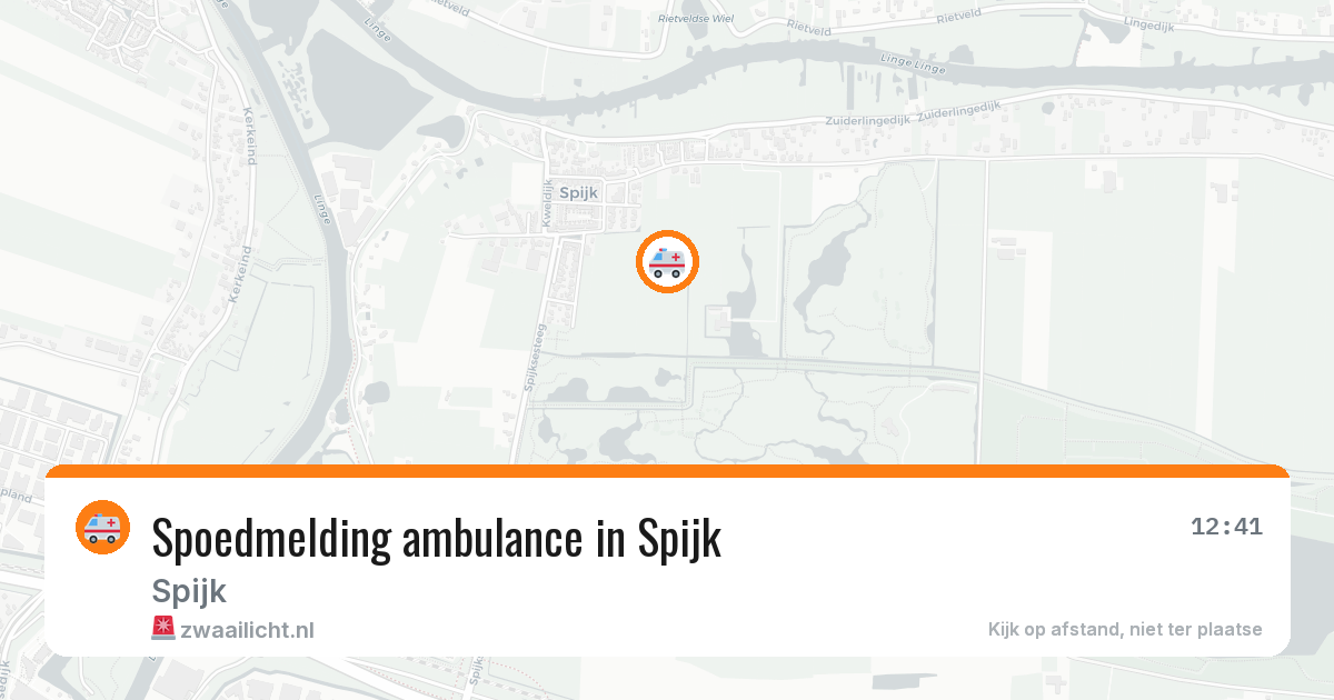 Spoedmelding ambulance in Spijk — 30 jun 2026