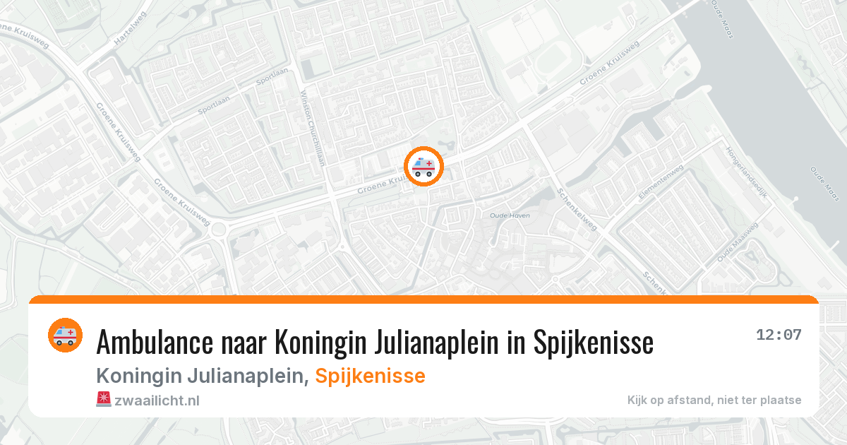 Ambulance naar Koningin Julianaplein in Spijkenisse — 7 jun 2026