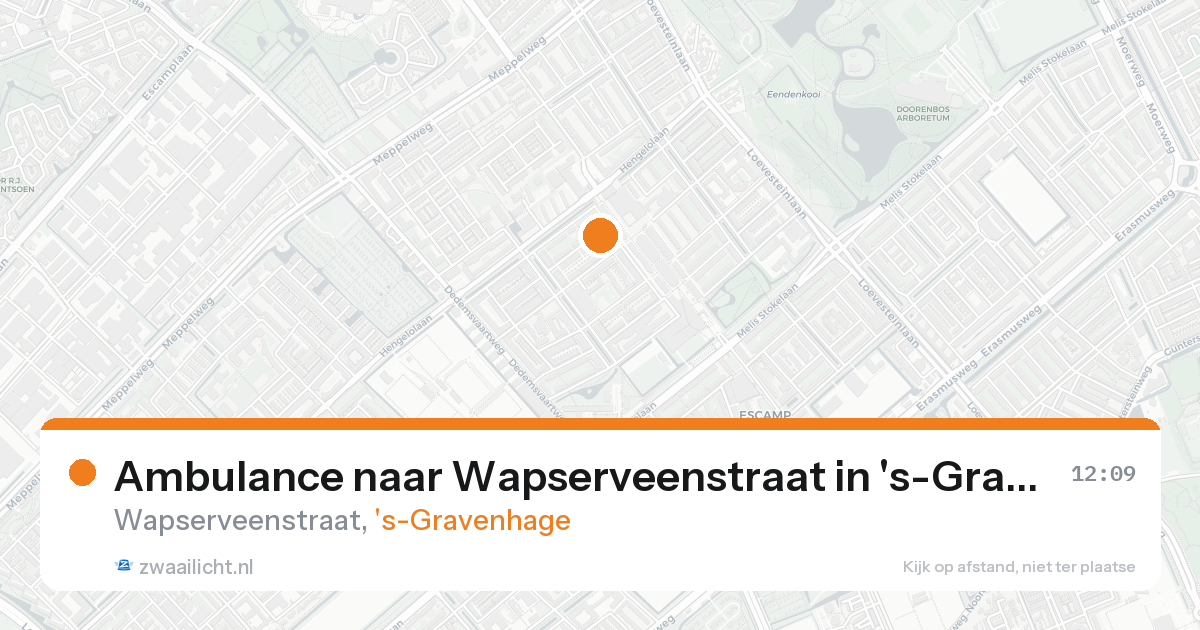 Ambulance naar Wapserveenstraat in 's-Gravenhage — 25 aug 2026