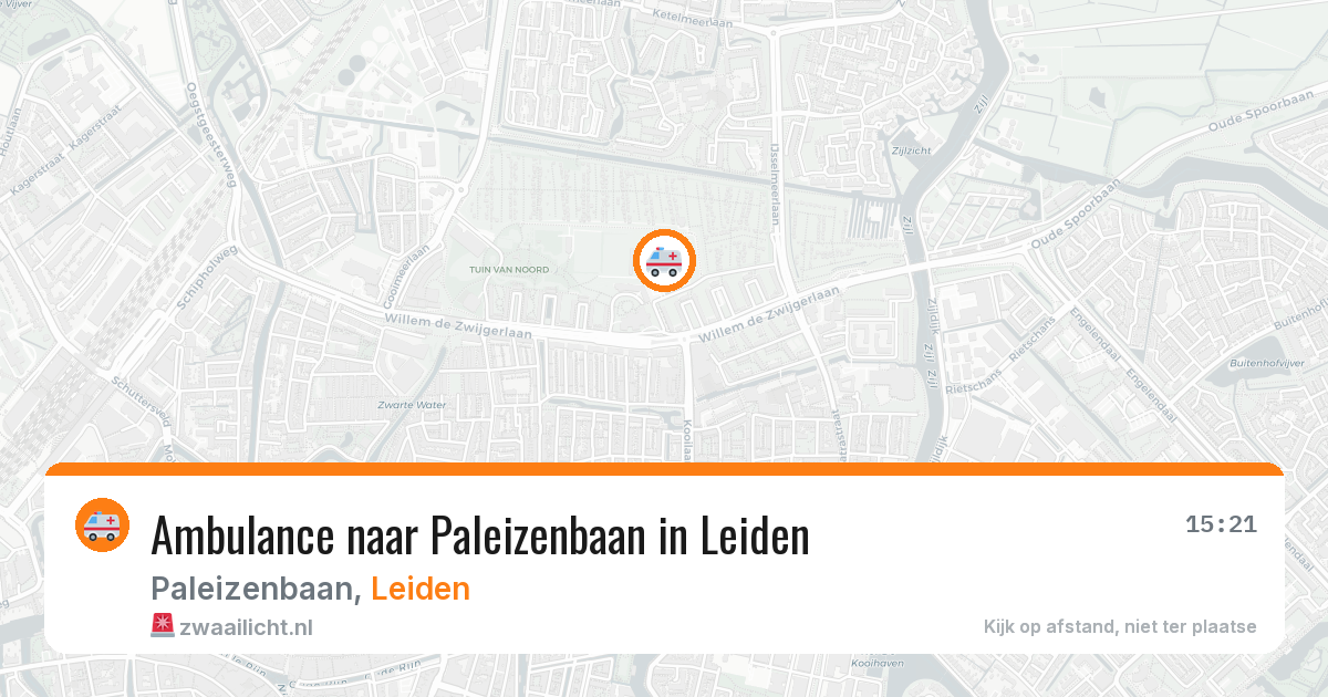 Ambulance naar Paleizenbaan in Leiden — 8 aug 2026