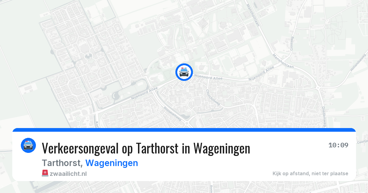 Verkeersongeval op Tarthorst in Wageningen — 29 jun 2026