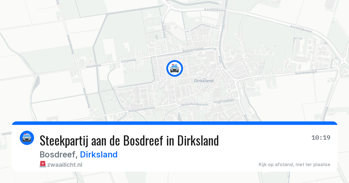 Steekpartij aan de Bosdreef in Dirksland — 13 mei 2026