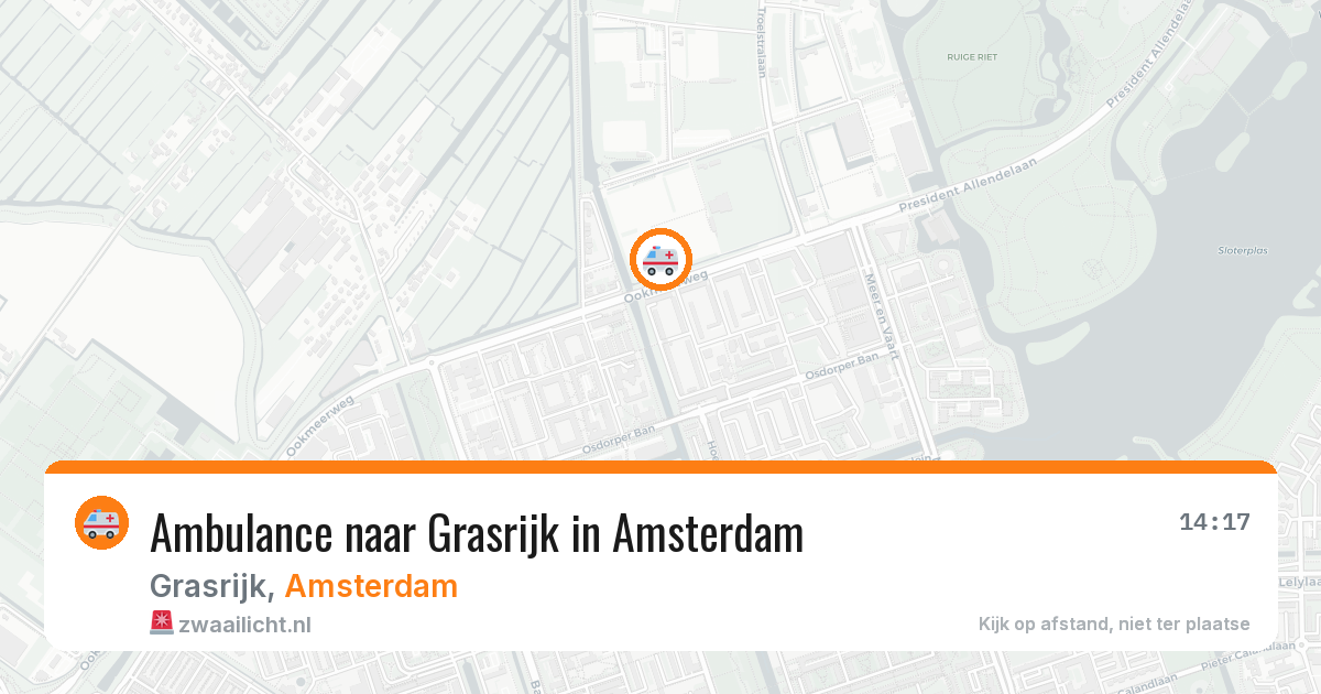 Ambulance naar Grasrijk in Amsterdam — 22 apr 2026