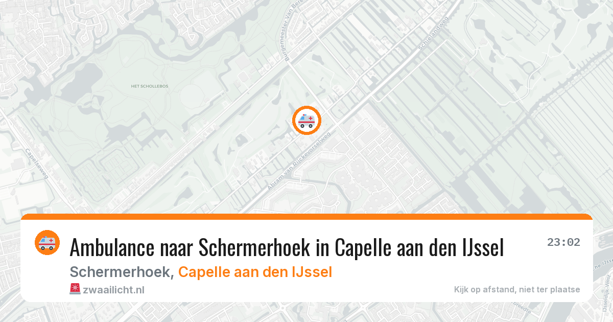 Ambulance naar Schermerhoek in Capelle aan den IJssel — 8 jul 2026