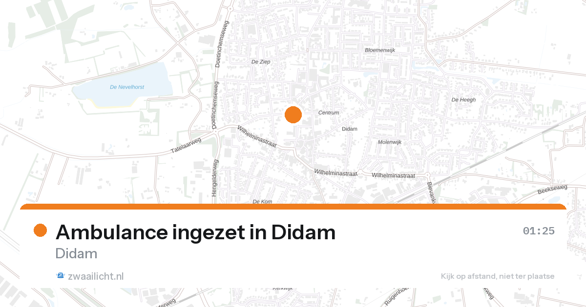 Ambulance ingezet in Didam — 7 feb 2026