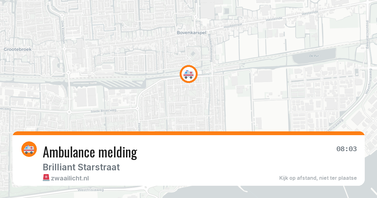 Ambulance melding — 6 mei 2026