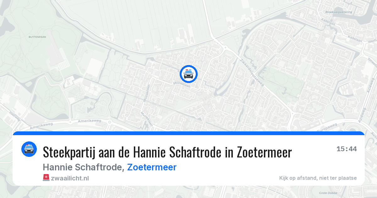 Steekpartij aan de Hannie Schaftrode in Zoetermeer — 26 apr 2026