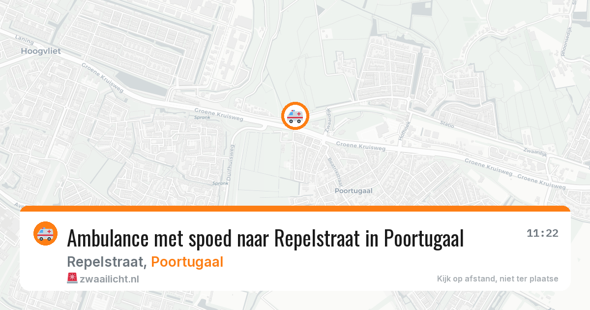 Ambulance met spoed naar Repelstraat in Poortugaal — 15 apr 2026