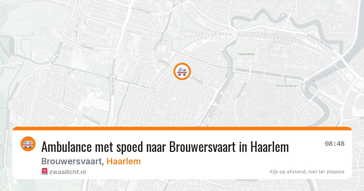 Ambulance met spoed naar Brouwersvaart in Haarlem — 28 jan 2026