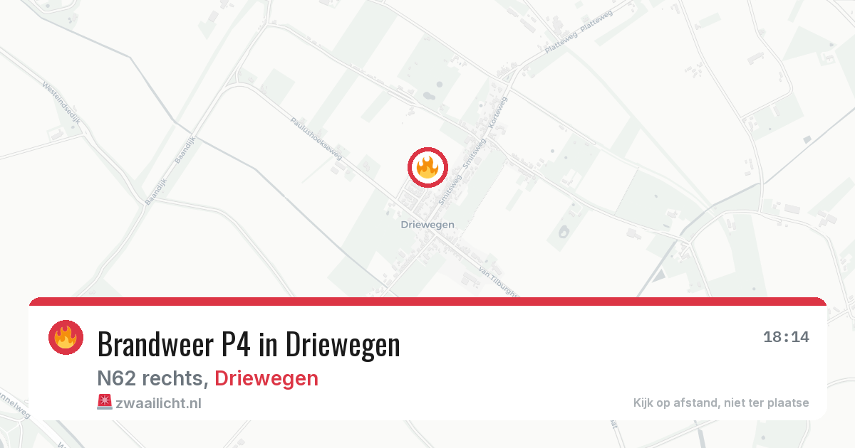 Brandweer P4 in Driewegen — 7 aug 2026 | 🚨 Zwaailicht.nl