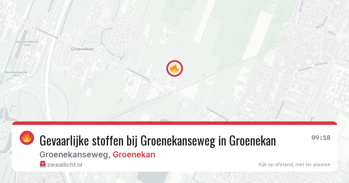Gevaarlijke stoffen bij Groenekanseweg in Groenekan — 19 feb 2026