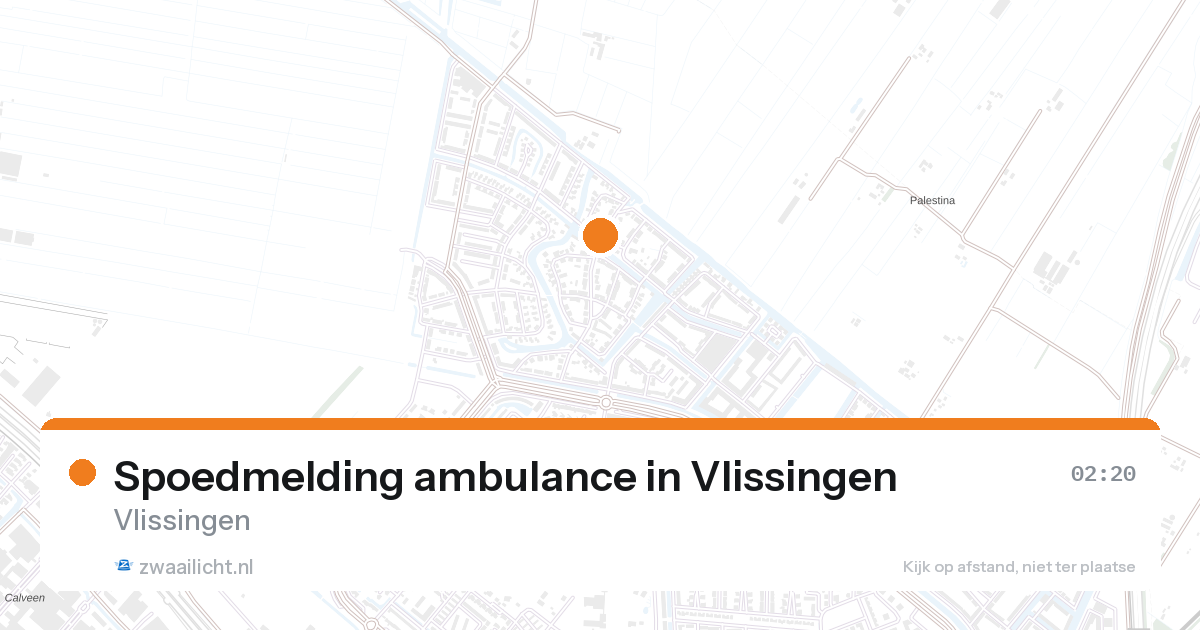 Spoedmelding ambulance in Vlissingen — 1 feb 2026