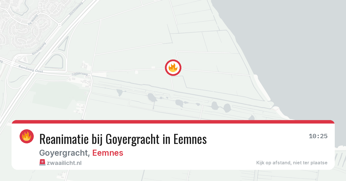 Reanimatie bij Goyergracht in Eemnes — 28 apr 2026
