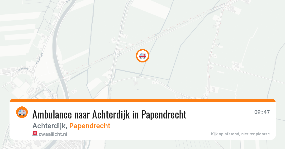 Ambulance naar Achterdijk in Papendrecht — 8 jun 2026