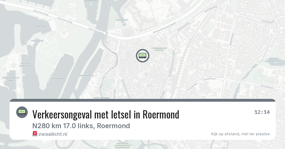 Verkeersongeval met letsel in Roermond — 7 mei 2026