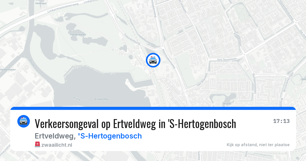 Verkeersongeval op Ertveldweg in 'S-Hertogenbosch — 8 apr 2026