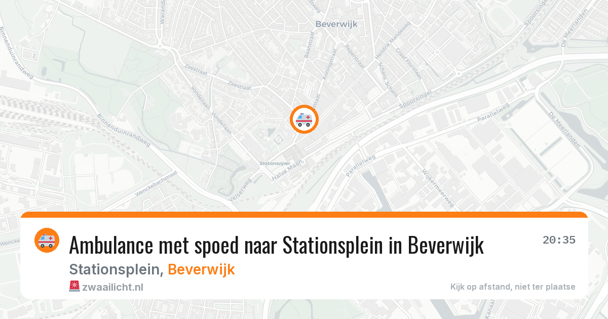 Ambulance met spoed naar Stationsplein in Beverwijk — 27 feb 2026