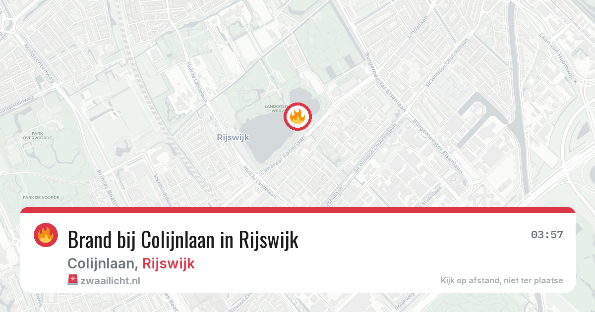 Brand bij Colijnlaan in Rijswijk — 13 feb 2026