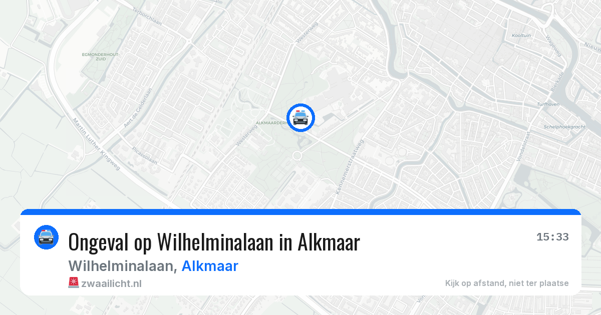 Ongeval op Wilhelminalaan in Alkmaar — 19 mrt 2026