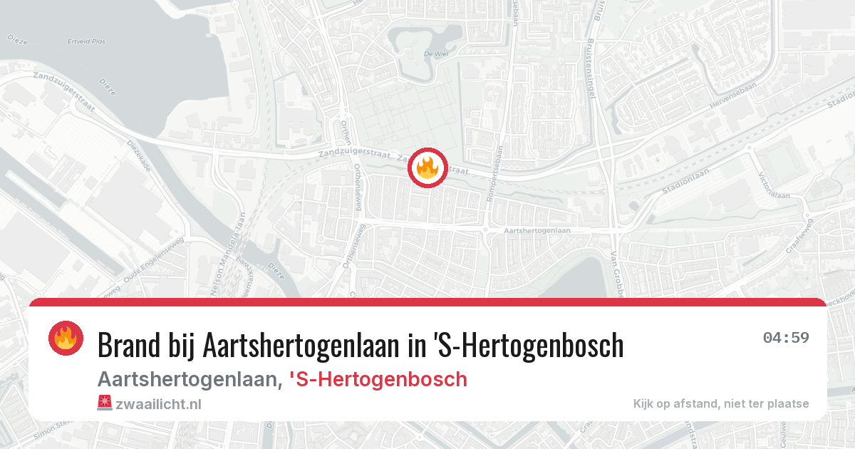Brand bij Aartshertogenlaan in 'S-Hertogenbosch — 3 apr 2026