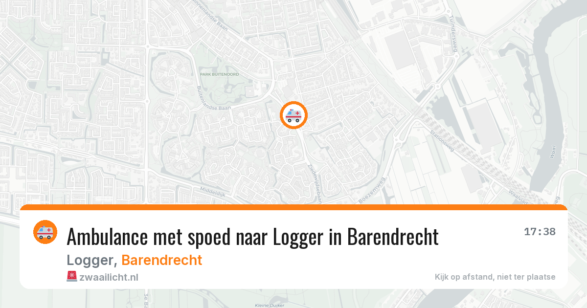 Ambulance met spoed naar Logger in Barendrecht — 13 aug 2026