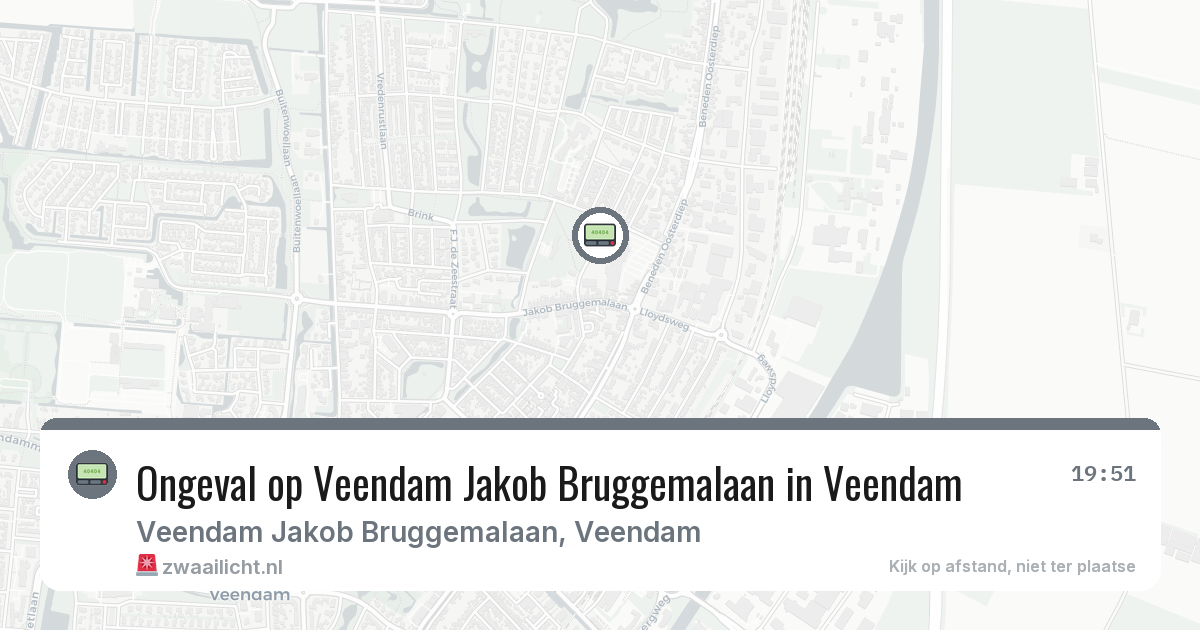 Ongeval op Veendam Jakob Bruggemalaan in Veendam — 30 jan 2026