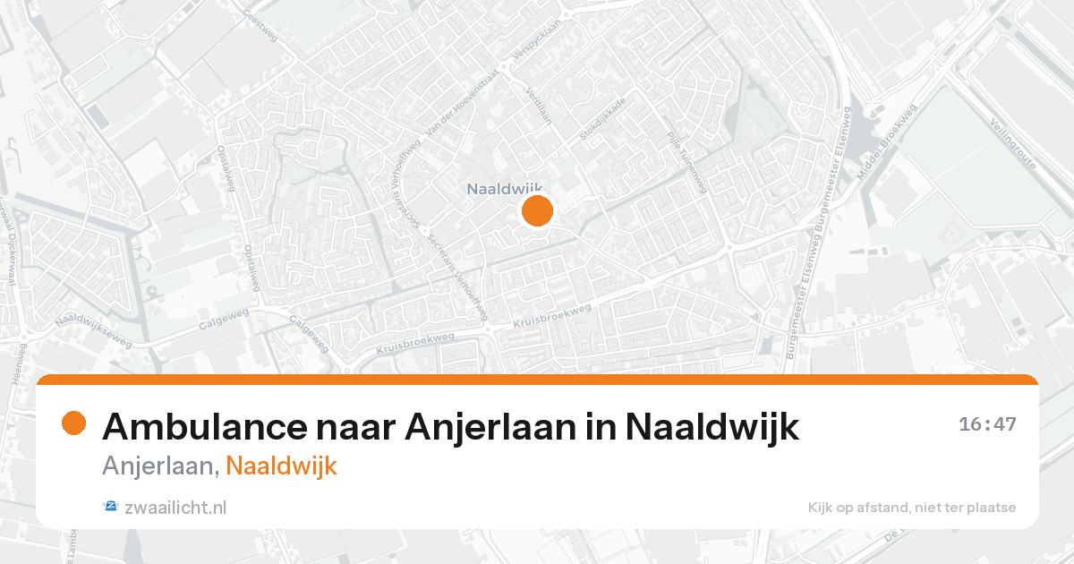 Ambulance naar Anjerlaan in Naaldwijk — 15 aug 2026