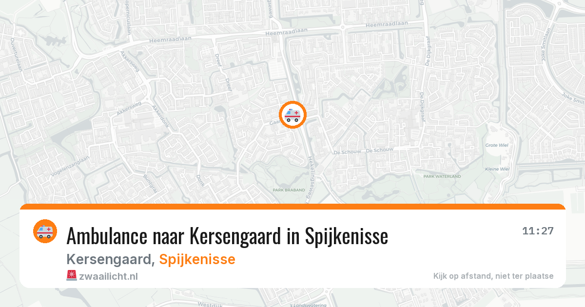 Ambulance naar Kersengaard in Spijkenisse — 25 jul 2026