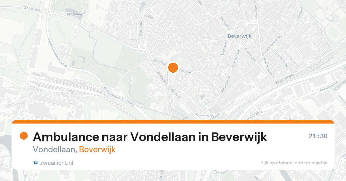 Ambulance naar Vondellaan in Beverwijk — 19 aug 2026