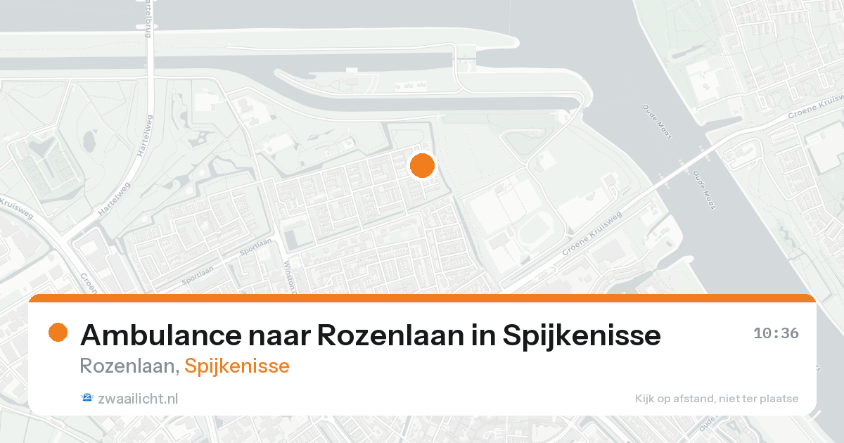 Ambulance naar Rozenlaan in Spijkenisse — 26 mei 2026
