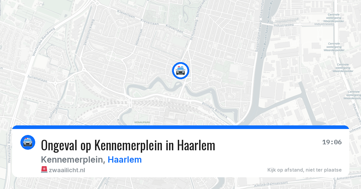 Ongeval op Kennemerplein in Haarlem — 14 aug 2026