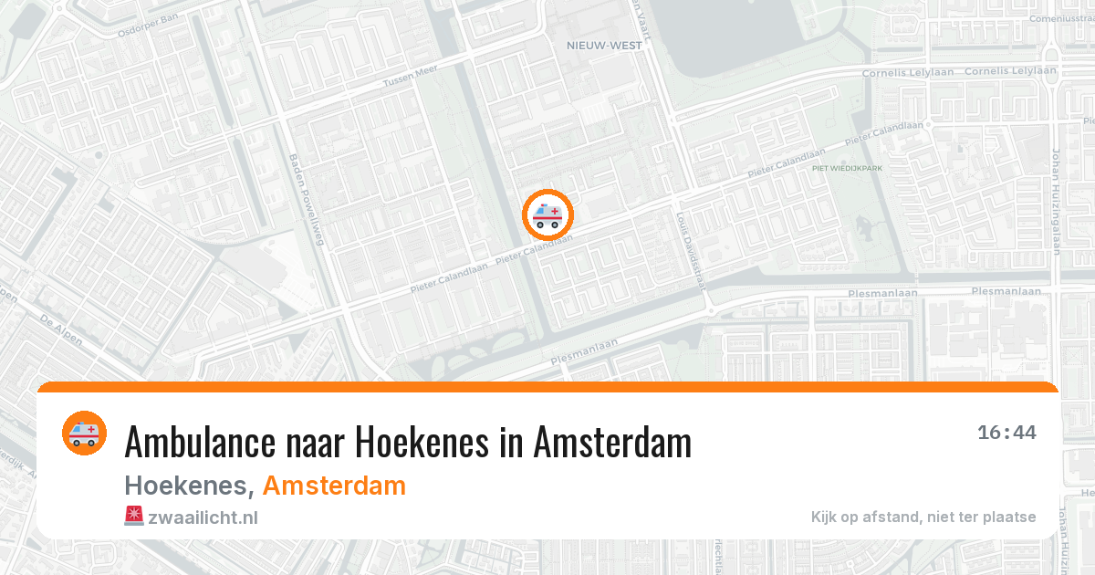 Ambulance naar Hoekenes in Amsterdam — 18 jun 2026