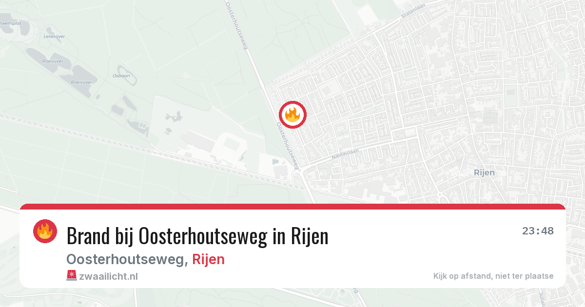 Brand bij Oosterhoutseweg in Rijen — 23 mei 2026