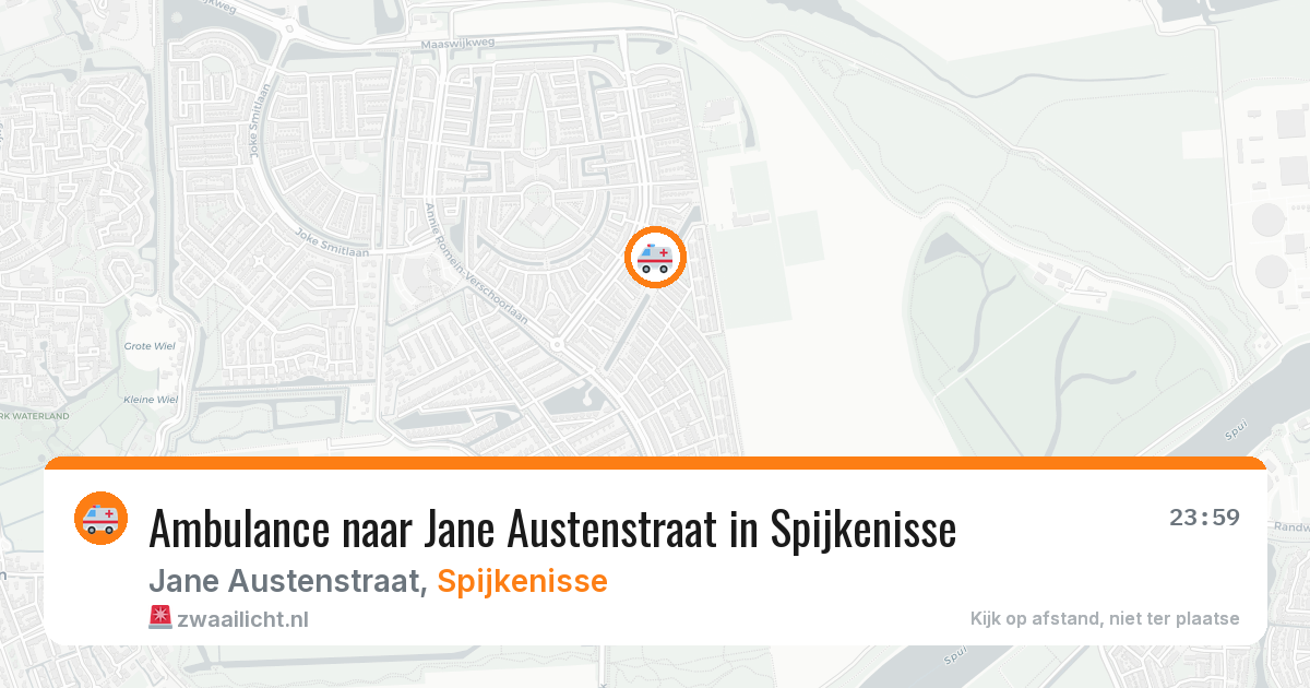 Ambulance naar Jane Austenstraat in Spijkenisse — 11 jun 2026