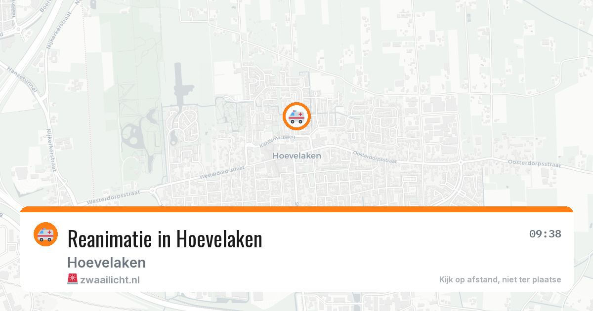 Reanimatie in Hoevelaken — 22 mrt 2026
