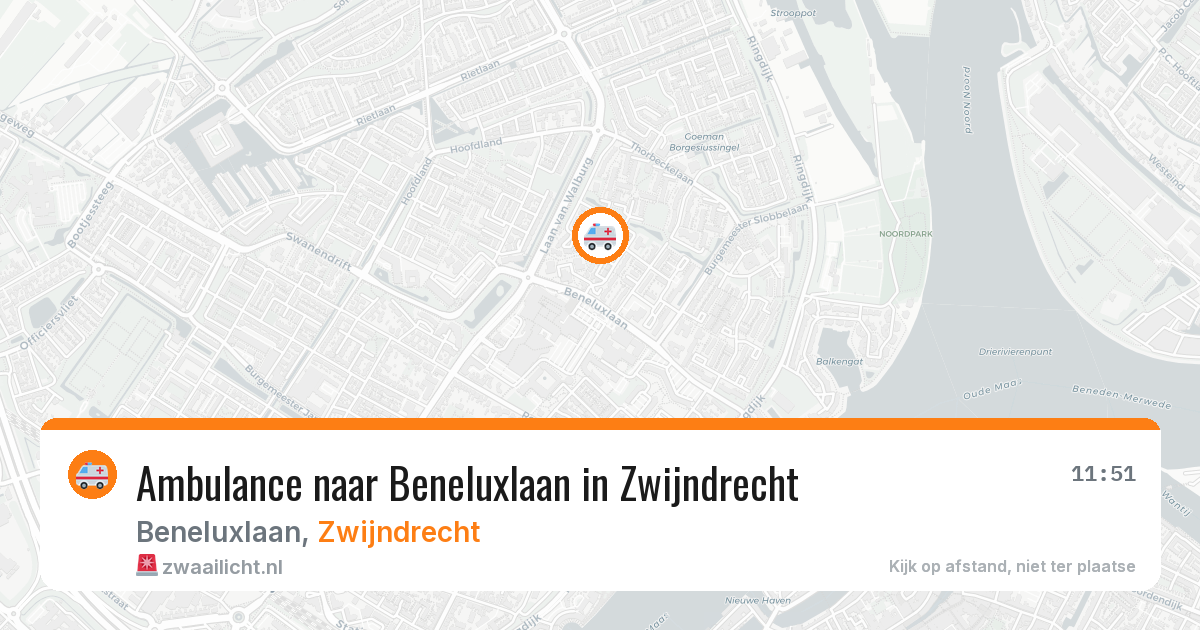 Ambulance naar Beneluxlaan in Zwijndrecht — 31 jul 2026