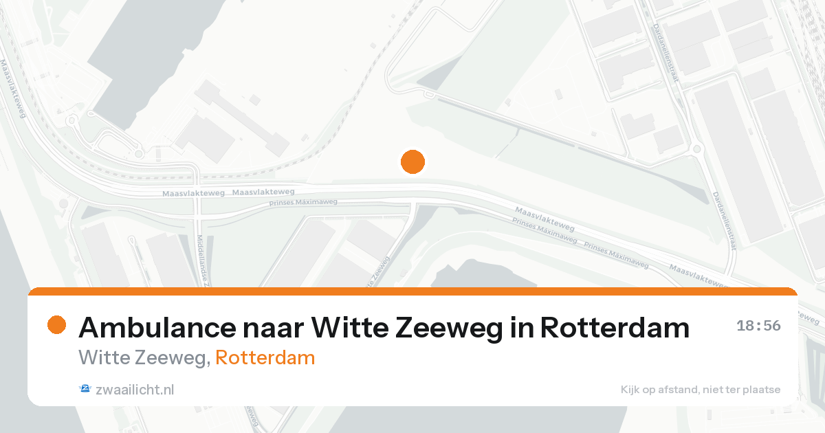Ambulance naar Witte Zeeweg in Rotterdam — 7 feb 2026