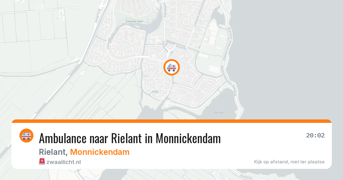 Ambulance naar Rielant in Monnickendam — 19 jul 2026