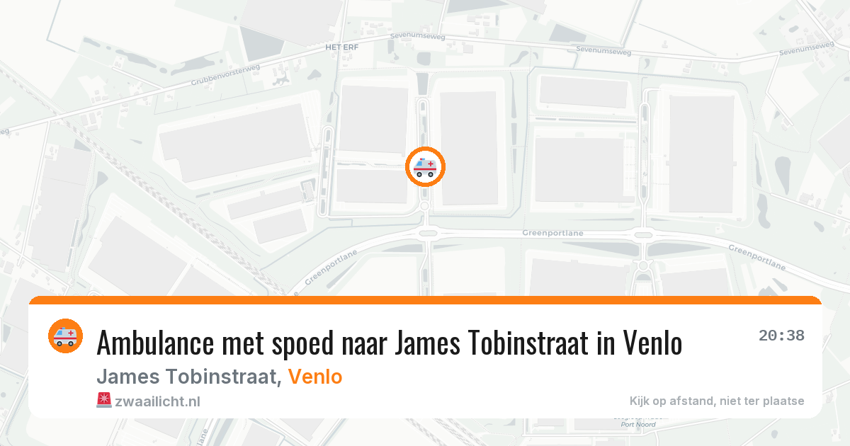 Ambulance met spoed naar James Tobinstraat in Venlo — 31 jul 2026